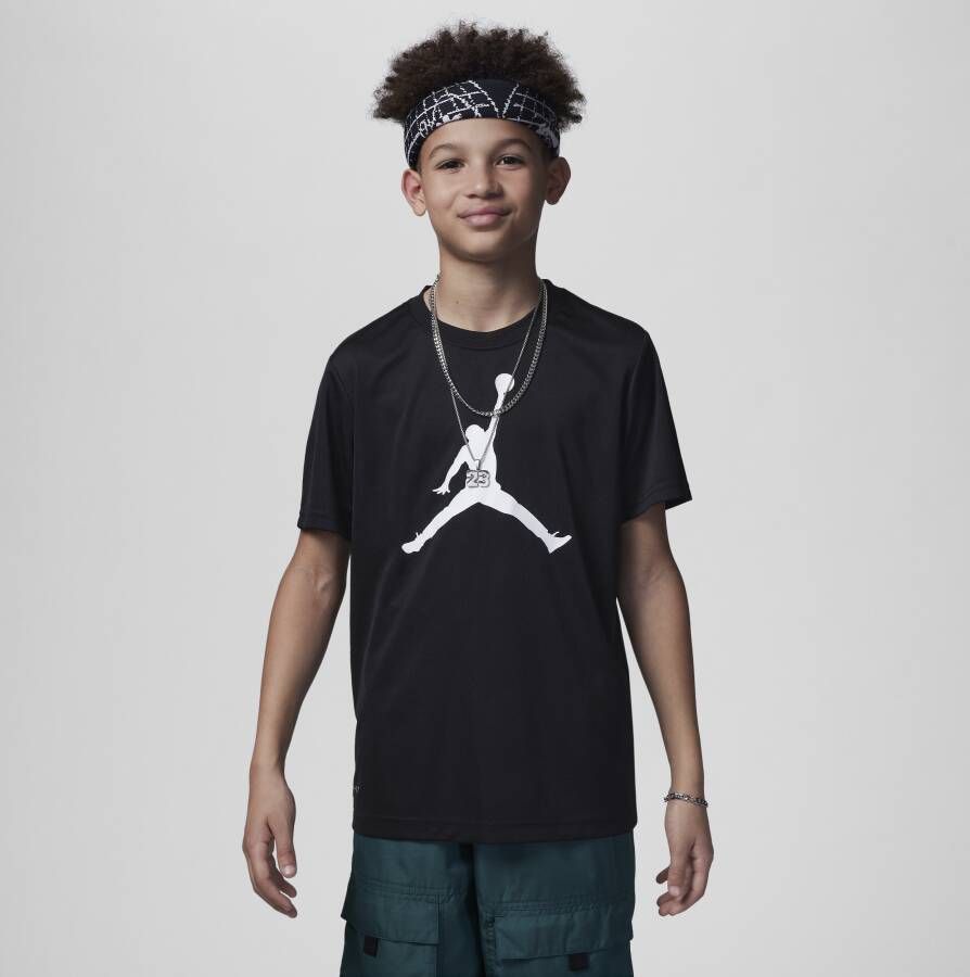 Jordan Dri-FIT T-shirt voor jongens Zwart