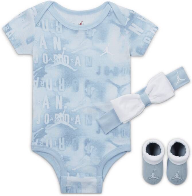 Jordan Driedelige babyboxset met print (12-24 maanden) Blauw