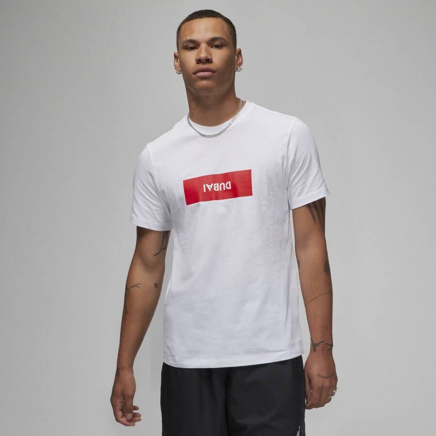 Jordan 'Dubai' Stencil T-shirt voor heren Wit