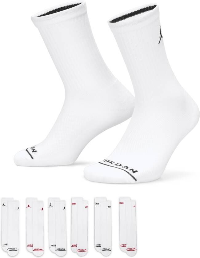 Jordan Enkelsokken voor kleuters (6 paar) Wit
