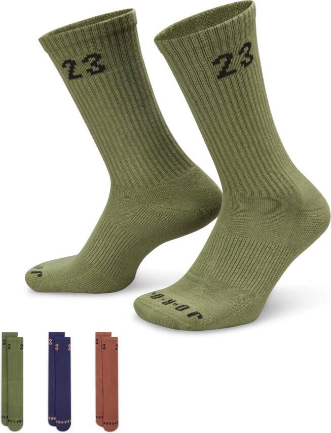 Jordan Essentials Crew sokken (3 paar) Meerkleurig