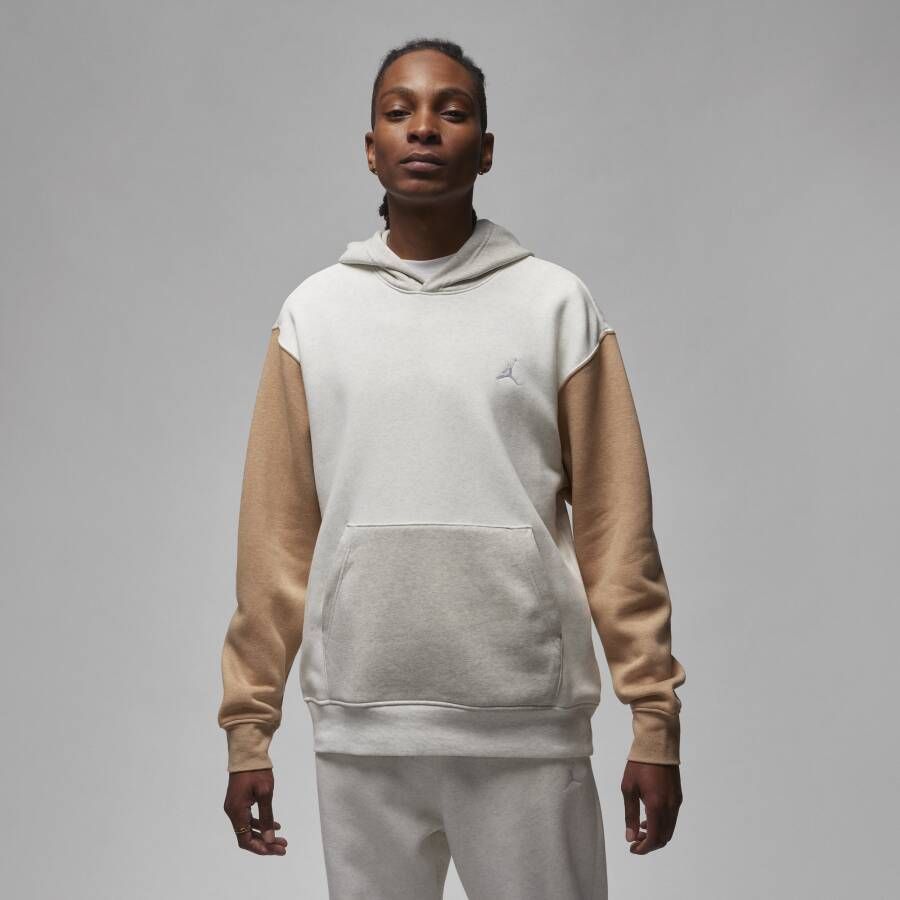 Jordan Brooklyn Fleece hoodie met print voor heren Wit