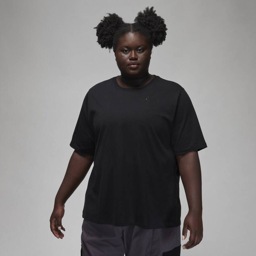 Jordan Essentials Girlfriend T-shirt voor dames (Plus Size) Zwart