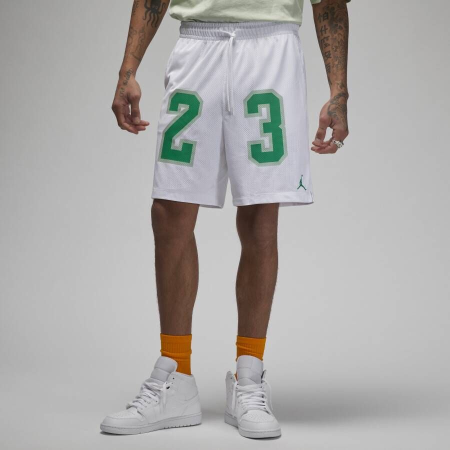 Jordan Essentials herenshorts van mesh met graphic Wit