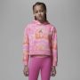 Jordan Essentials hoodie met print en recht design voor kids Roze - Thumbnail 1
