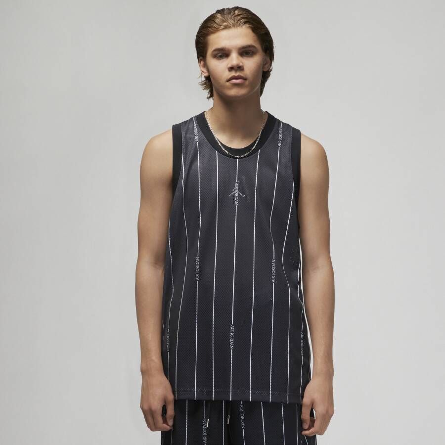 Jordan Essentials Jersey met print voor heren Zwart