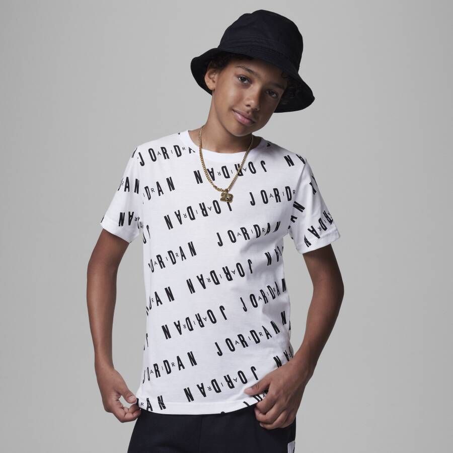 Jordan Essentials Printed Tee T-shirt voor jongens Wit