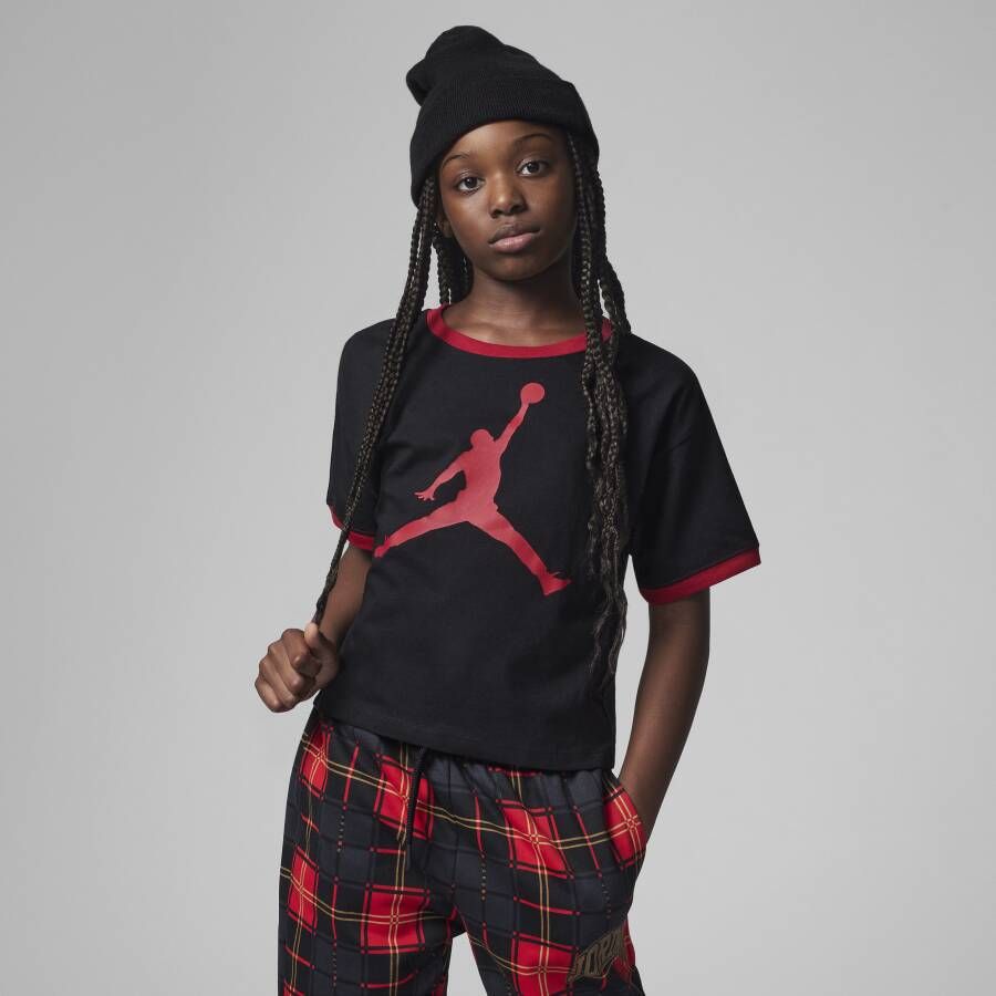 Jordan Essentials Ringer Tee T-shirt voor kids Zwart