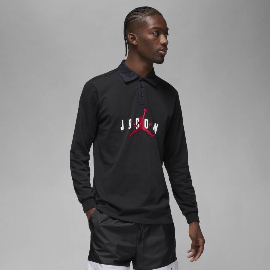 Jordan Essentials Rugbytop voor heren Zwart