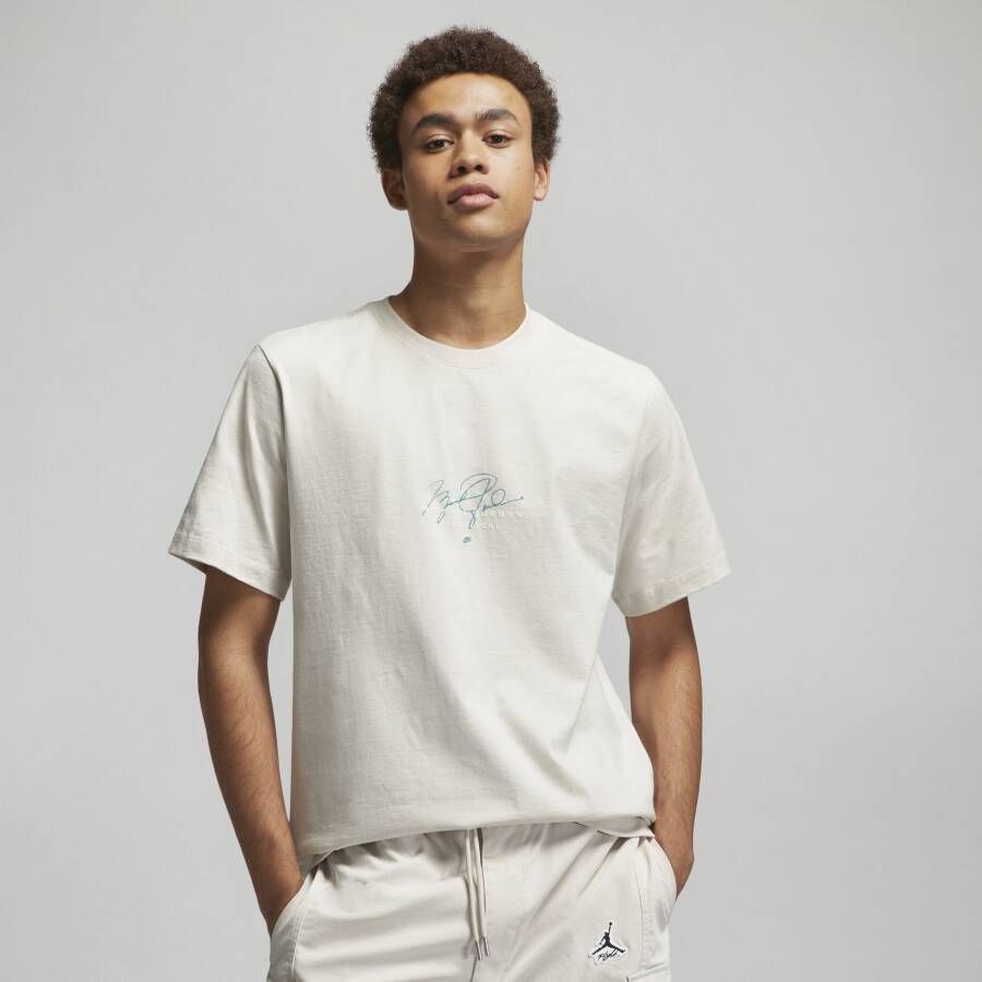 Jordan Essentials T-shirt met graphic voor heren Bruin