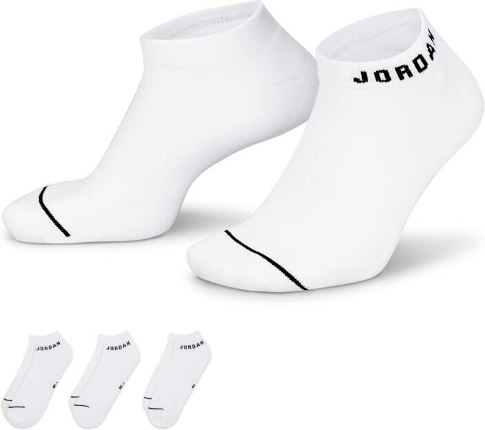 Jordan Everyday No-Show sokken (3 paar) Wit