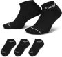 Jordan Everyday No-Show sokken (3 paar) Zwart - Thumbnail 1