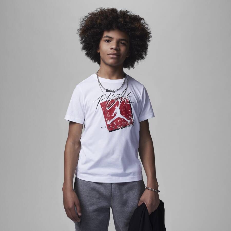 Jordan Fade Flight Tee T-shirt voor kids Wit