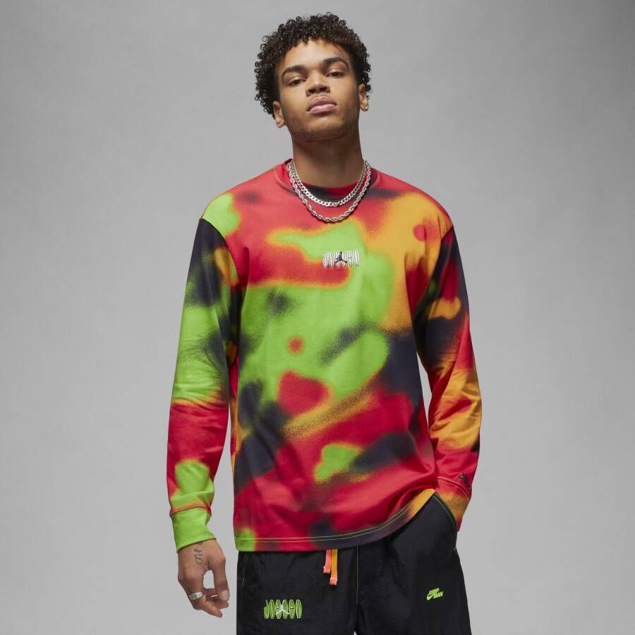 Jordan Flight MVP 85 T-shirt met lange mouwen voor heren Zwart