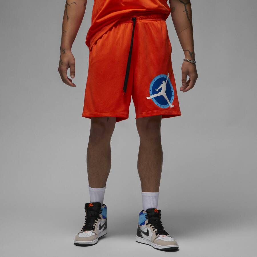 Jordan Mesh Basketball Shorts Flight MVP Orange Heren