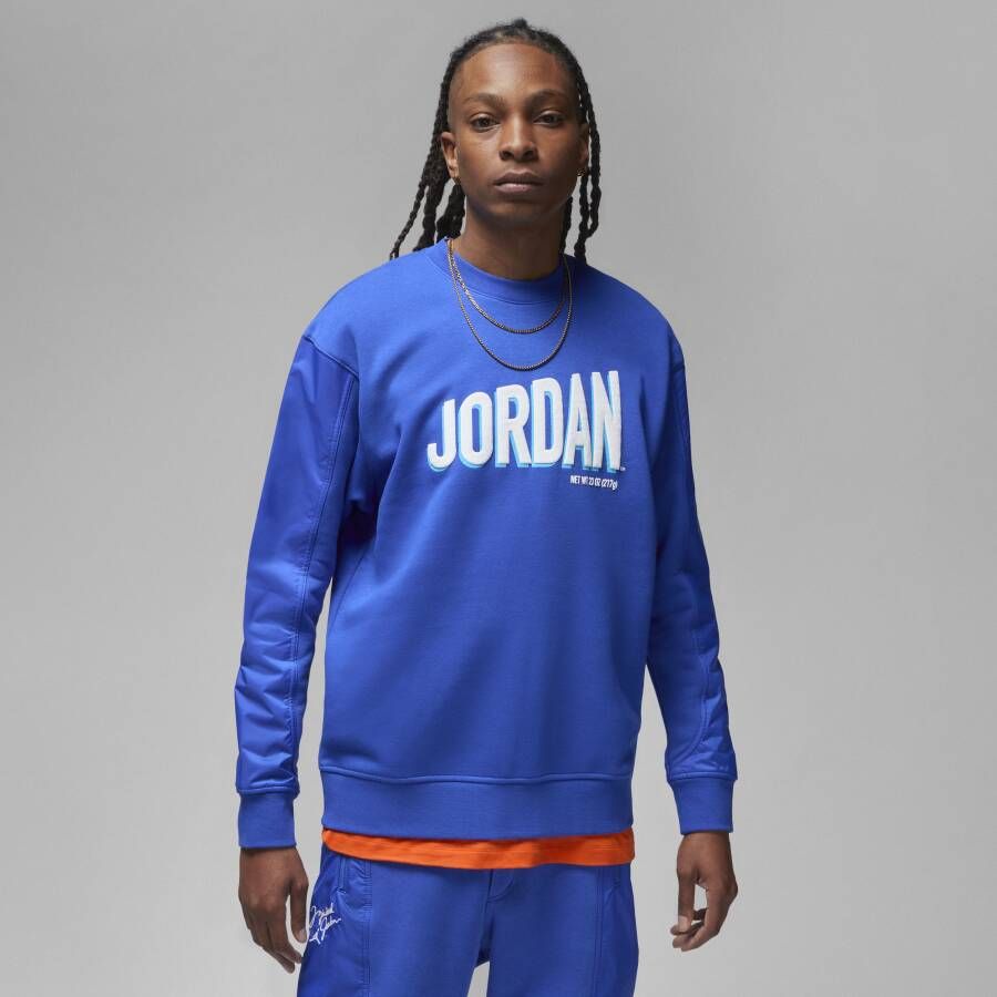 Jordan Flight MVP Sweatshirt van fleece met ronde hals voor heren Blauw