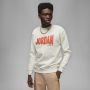 Jordan Grafische Fleece Crewneck Sweatshirt Phantom rush Orange black White Heren - Thumbnail 1