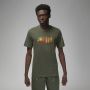 Jordan Flight MVP Wordmark T-Shirt Green Heren - Thumbnail 1
