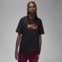Jordan Wordmark Tee Heren T-shirt Zwart Black Heren - Thumbnail 1