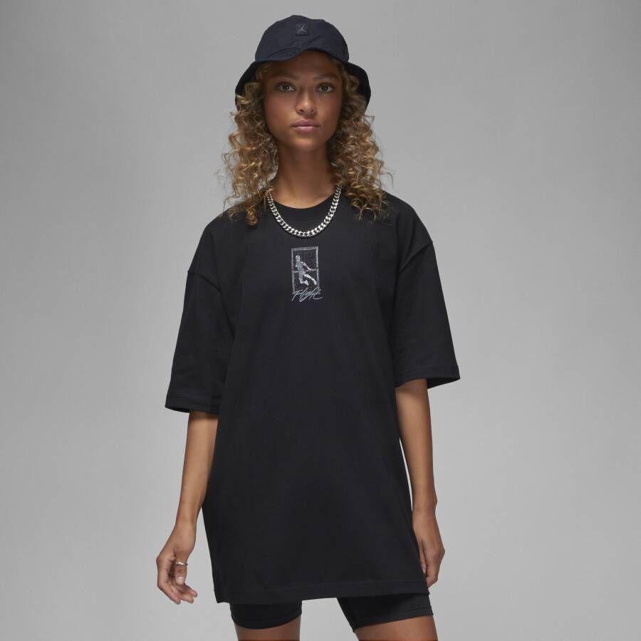 Jordan Flight T-shirt voor dames Zwart
