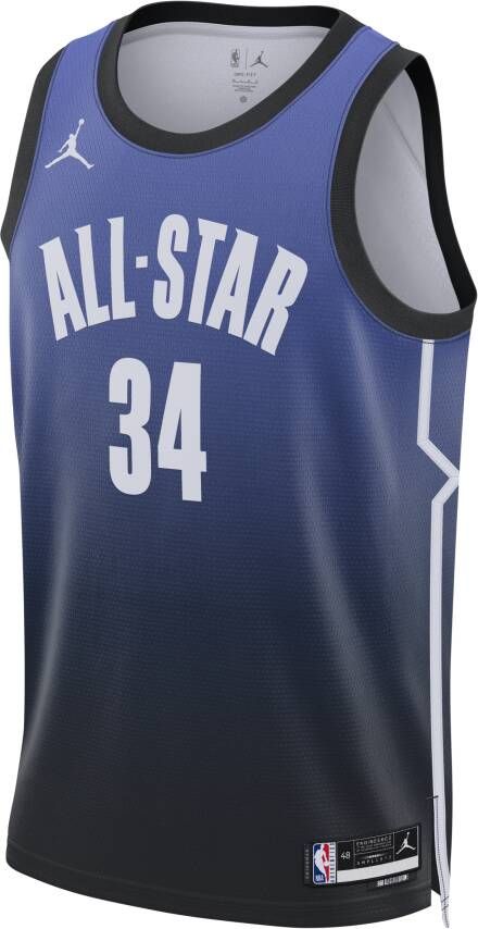 Jordan Giannis Antetokounmpo 2023 All-Star Edition Swingman NBA-jersey met Dri-FIT Blauw