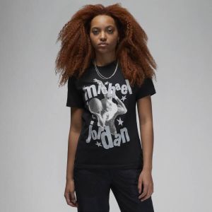 Jordan (Her)itage T-shirt voor dames Zwart
