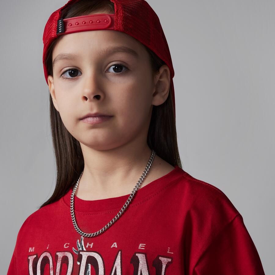 Jordan 1984 tweedelige retroset met bikeshorts voor kleuters Zwart - Foto 3