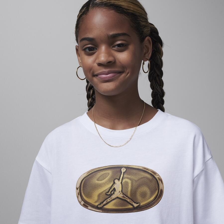 Jordan 1st Baby Blue T-shirt voor kids Wit