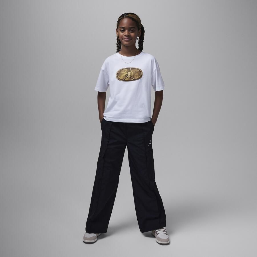 Jordan 1st Baby Blue T-shirt voor kids Wit - Foto 2