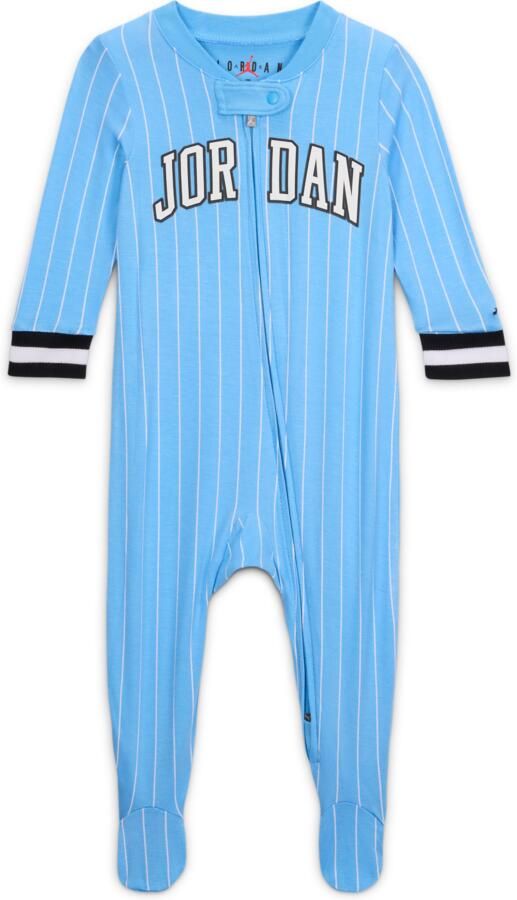 Jordan 23 coverall met voetjes voor baby's (0-9 maanden) Blauw - Foto 3