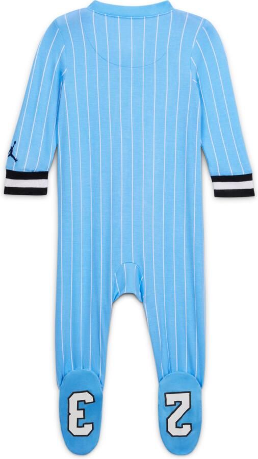 Jordan 23 coverall met voetjes voor baby's (0-9 maanden) Blauw - Foto 2