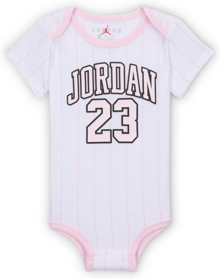 Jordan 23 driedelige babyset met hoodie met rits over de hele lengte (6-12) Roze - Foto 2