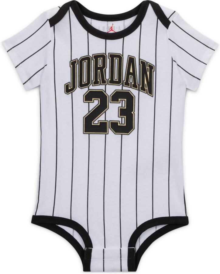 Jordan 23 driedelige babyset met hoodie met rits over de hele lengte (6-12) Zwart - Foto 2