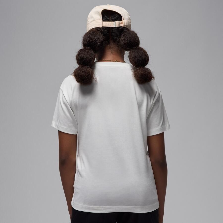 Jordan 23 T-shirt met bloemenprint voor kids Wit