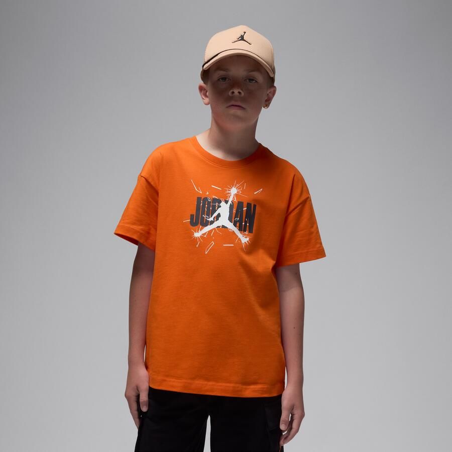 Jordan '85 Shatter T-shirt voor kids Oranje - Foto 4