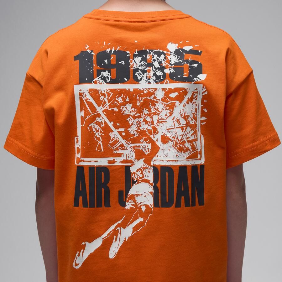 Jordan '85 Shatter T-shirt voor kids Oranje - Foto 3