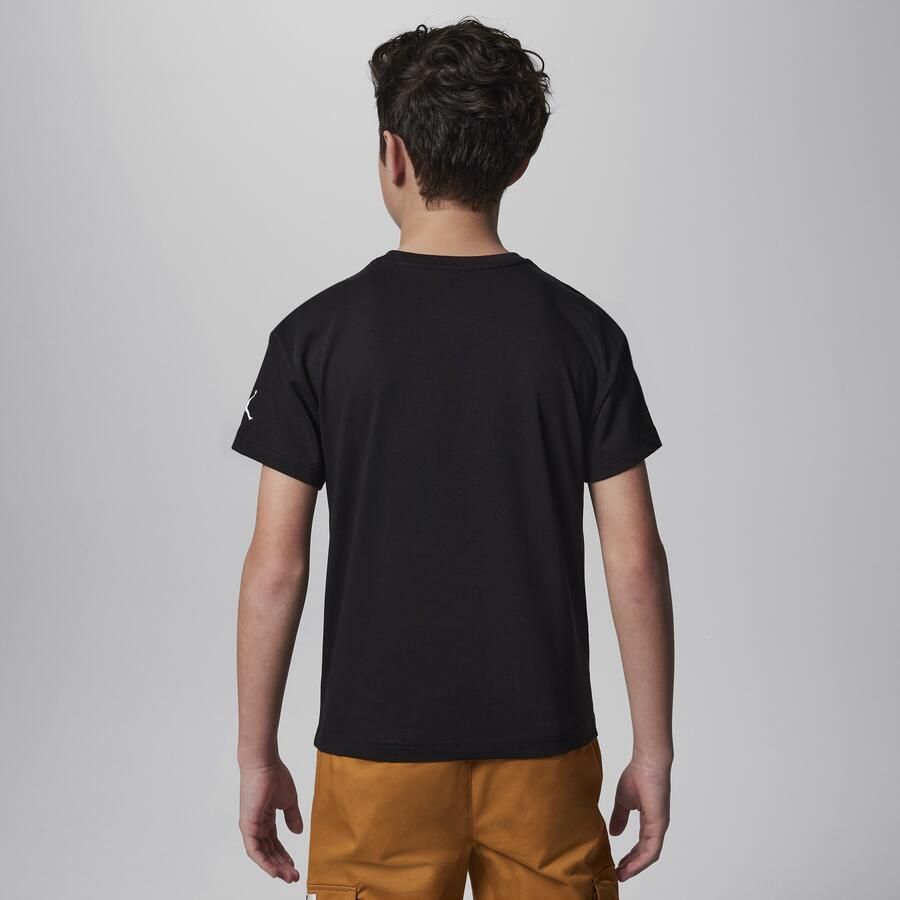 Jordan Air 1 T-shirt met patch voor kids Zwart