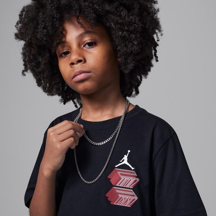 Jordan Air 11 23 raster T-shirt voor kids Zwart - Foto 2