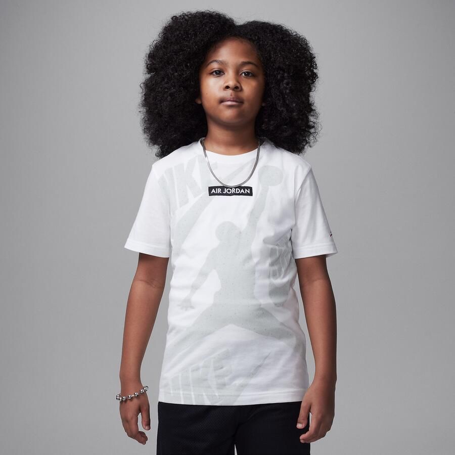 Jordan Air 4 Engineered retro T-shirt voor kids Wit - Foto 4