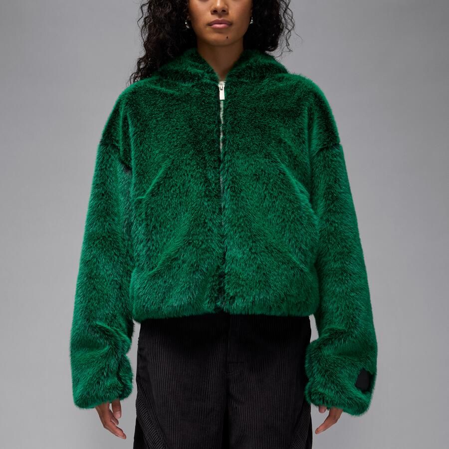 Jordan Air damesjack met capuchon Groen - Foto 3