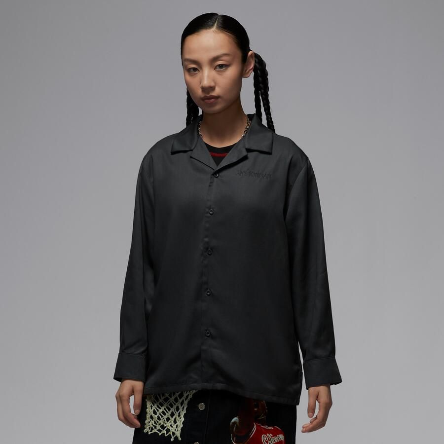 Jordan Air geweven damestop met lange mouwen Grijs - Foto 4