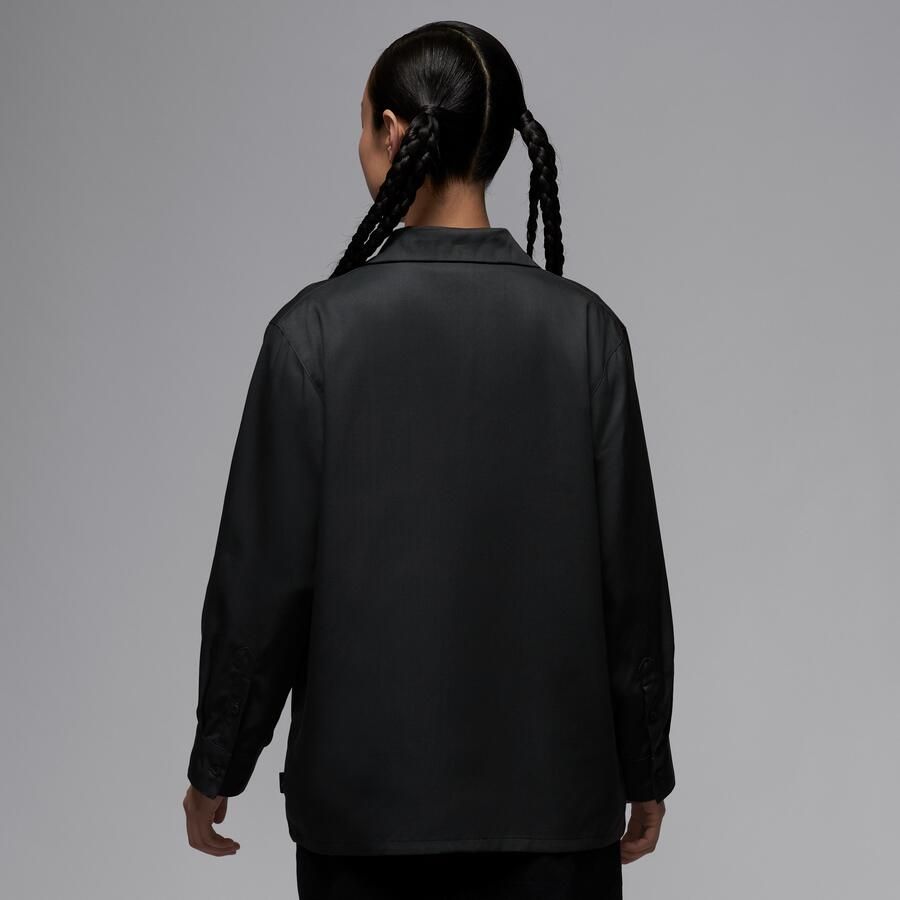 Jordan Air geweven damestop met lange mouwen Grijs