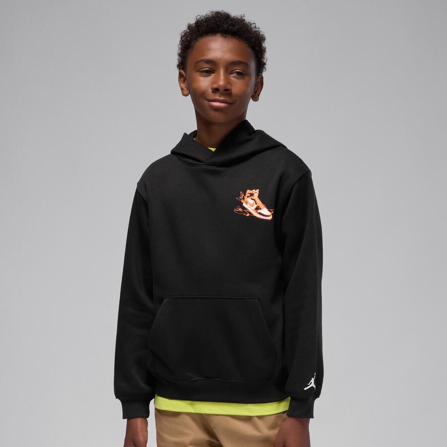 Jordan 'Air Has Landed' hoodie voor kids Zwart - Foto 4