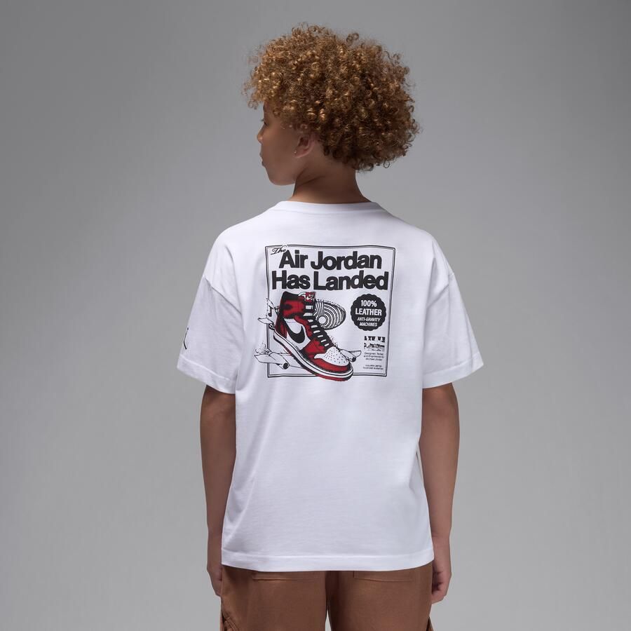 Jordan 'Air Has Landed' T-shirt voor kids Wit
