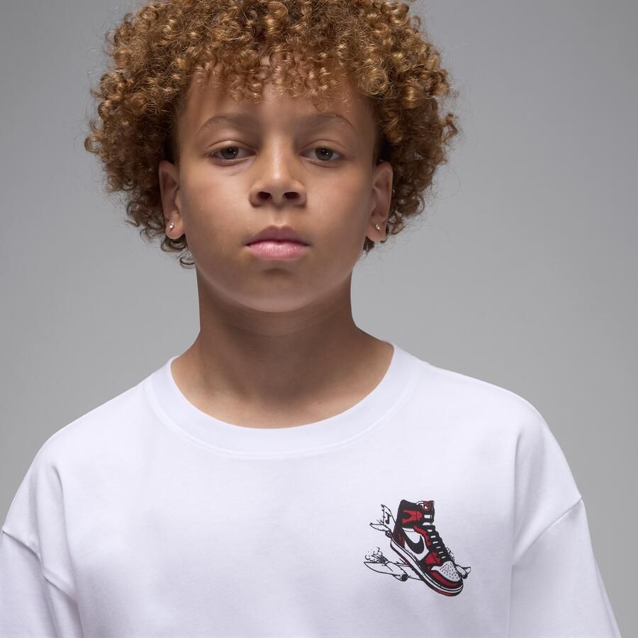 Jordan 'Air Has Landed' T-shirt voor kids Wit - Foto 2