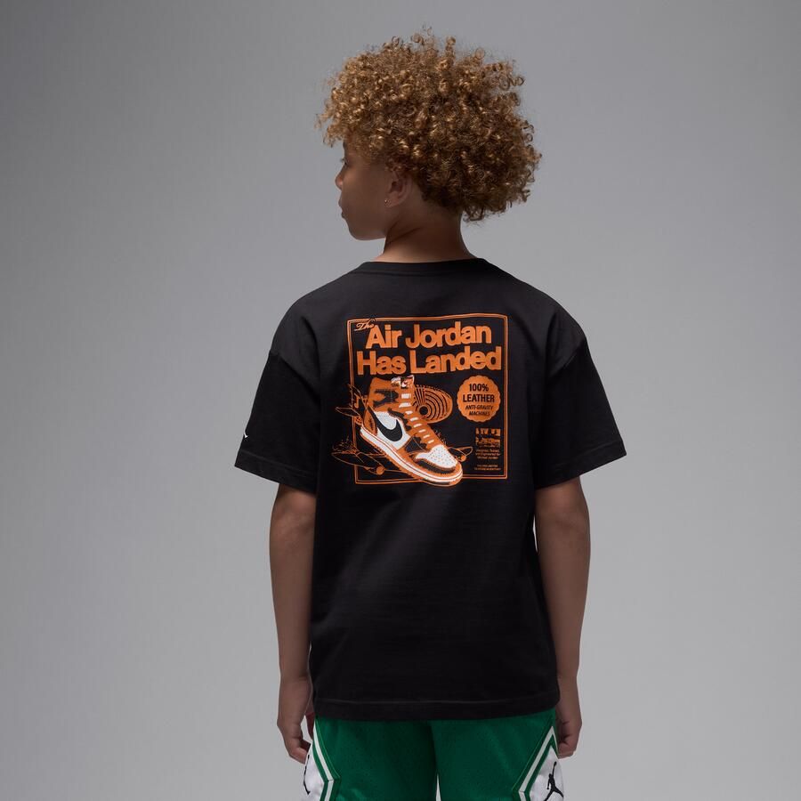 Jordan 'Air Has Landed' T-shirt voor kids Zwart