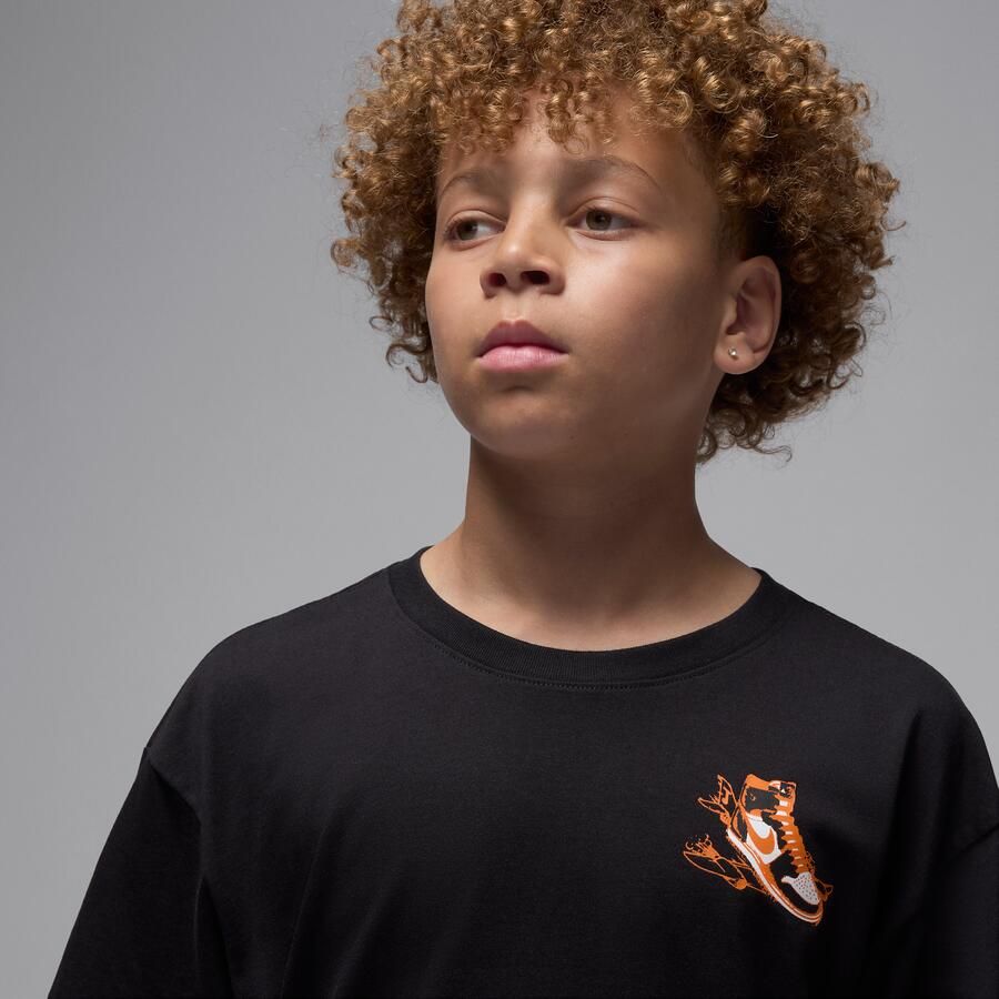 Jordan 'Air Has Landed' T-shirt voor kids Zwart - Foto 2