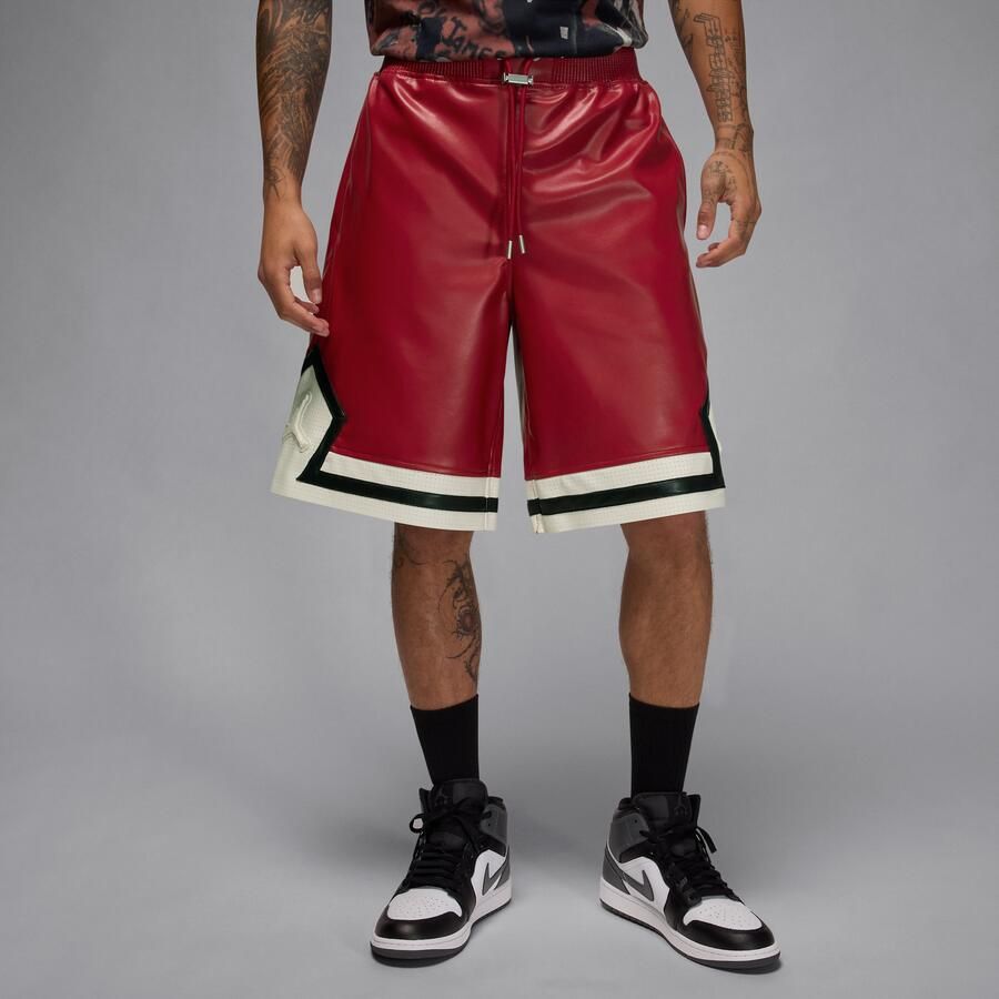 Jordan Air shorts van imitatieleer voor heren Rood - Foto 4