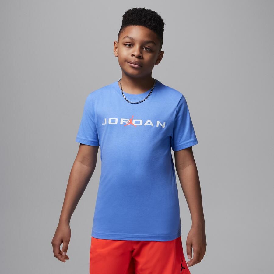 Jordan Air Stretch T-shirt voor kids Blauw - Foto 4