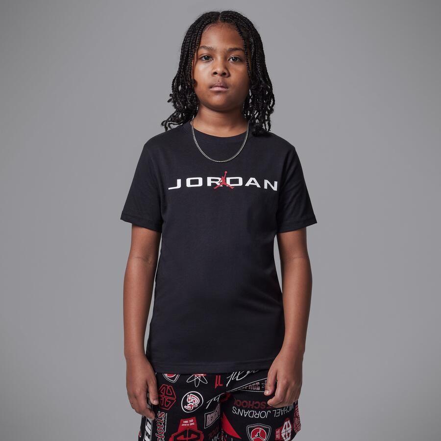 Jordan Air Stretch T-shirt voor kids Zwart - Foto 4